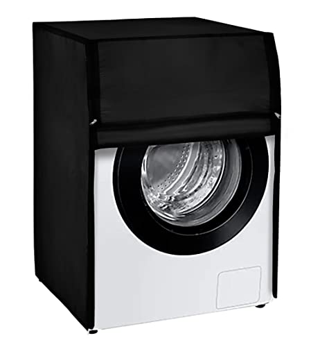 Image of Amazon Brand - Umi. Front Load Washing Machine Cover Suitable for Bosch 6.5 Kg, 7 Kg, 7.5 Kg, 8 Kg, 8.5 Kg, 9 Kg (63cmsX63cmsX81cms, BLACK)