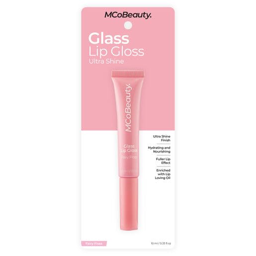 MCoBeauty Glass High Shine Lip Gloss - Fairy Floss image 4