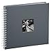Produktbild Hama Fotoalbum 28x24 cm (Spiral-Album mit 50 weißen Seiten, Fotobuch mit Pergamin-Trennblättern, Album zum Einkleben und Selbstgestalten) grau