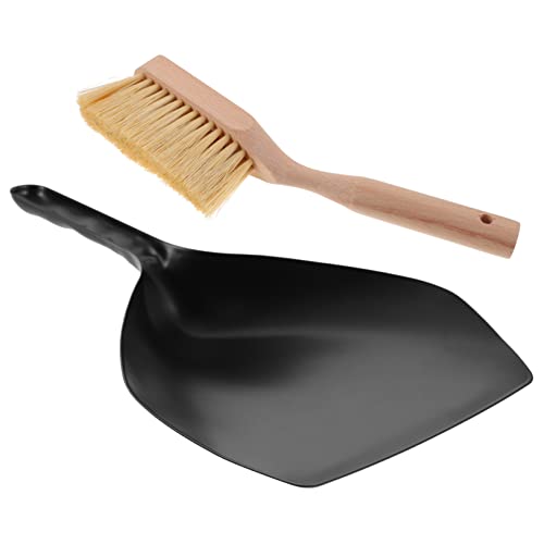 Unomor 1 Set Desktop Cleaning Broom Whisk Broom Dustpan Cleaning Supply Mini Brush Desktop Dry Erase Desktop Sweep Brush Cleaning Accessory Table Cleaner Kit Mini Broom Dust Brush Wooden