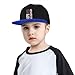 AXXOR Ironworker American Flag Baseball Cap Unisex Kids Adjustable Fashion Hip Hop Flat Bill Hat Blue