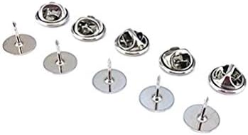 Tie Tack Butterfly Pin Clutch Back with Blank Pins for Craft Making Pack of 50