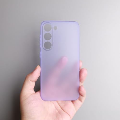 Coque rigide fine S22 Ultra 5G violette mate idéale au quotidien