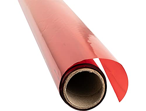 Papier cellophane rouge transparent à haute brillance Liderpapel CL22