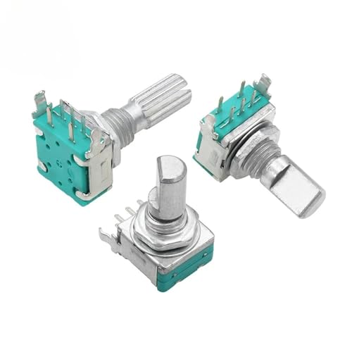 Potenciómetro digital EC11 con eje completo de 20mm y 20 posiciones de pulso fino