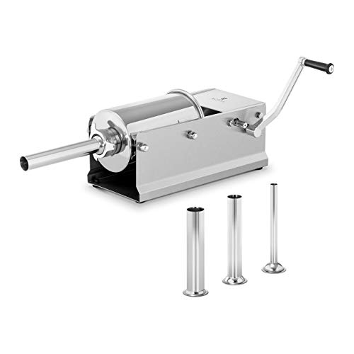 Royal Catering RC-SFV3L Wurstfüller horizontal Wurstfüllmaschine Wurstspritze Wurstpresse Edelstahl 3 L