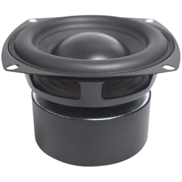 1 szt. 4-calowy subwoofer 4/8 Ohm 40W przenośne głośniki audio średniotonowe głośniki basowe głośniki multimedialne głośnik kino domowe (Square 4ohms)