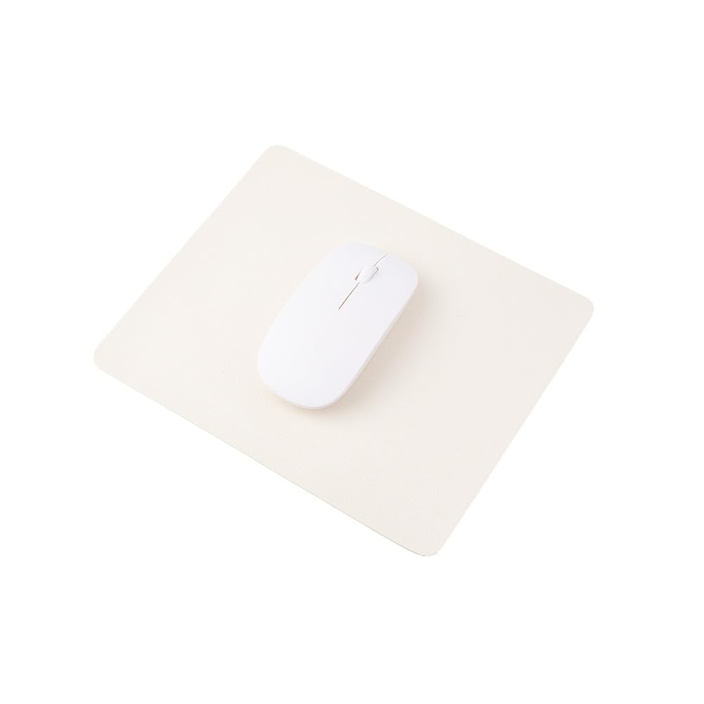 Rectangle Mouse Pad 7.5x9 Inch White Small Non-Slip Washable Waterproof Mouse Pad for Office Home School Wireless Wired Gaming PC Laptop