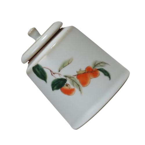 Ipetboom Tarro de para Té Sellado Pequeño Contenedor Vintage de Almacenamiento Recipiente Hermético Multiusos para Azúcar y Especias Fácil Limpieza y Durabilidad