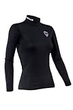 weich Nebulus SKIROLLI POLARY II, Rollkragen, Skiunterwäsche, Damen, schwarz, Größe S/36 (Q674)