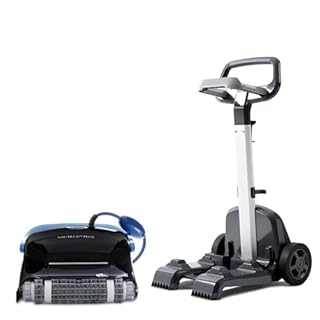 Dolphin Nautilus CC Plus Robotic Pool Vacuum Cleaner with Wi-Fi Control — Included Universal Caddy for No-Hassle Storage — Ideal for Above/In-Ground Pools up to 50 FT in Length