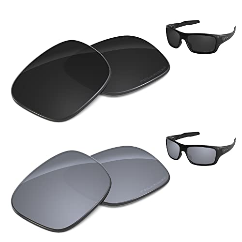 Image of Performance Replacement Lenses Compatible with Oakley Turbine OO9263 Polarized Etched