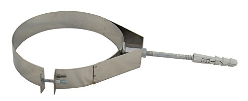 Rohrschelle zur Wandbefestigung BASIC+ verstärkt, Edelstahl EW, verschiedene Durchmesser 100, 110, 120, 125, 130, 140, 150, 160, 180, 200, 220, 250 mm (160) Cover