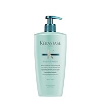 Kérastase Resistance, Daily Strengthening Shampoo, For Brittle, Damaged Hair & Split Ends, With Vita-Ciment Complex, Bain Force Architecte, 500ml