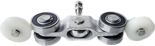 Carretilla de 4 ruedas de acero para portones corredizos miniatura 6