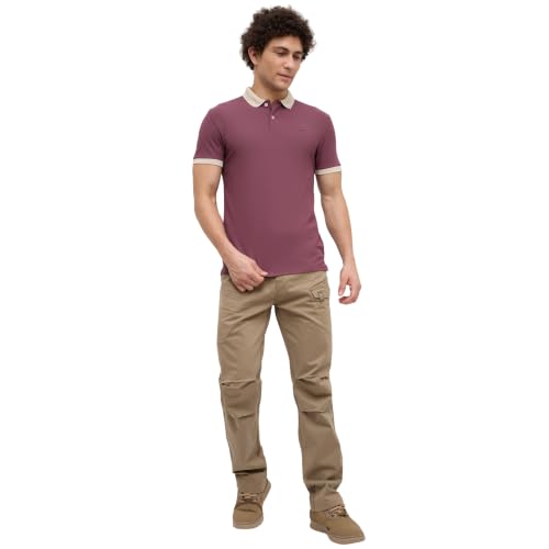 Image of Nostrum Mary Half Sleeve Polo T-Shirt with Two-Tone Collar, Stylish T Shirt for Men, Polo Tshirts for Men, Cotton T Shirt for Man, Casual Tshirt for Mens Boys