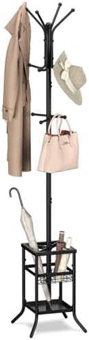 Yoobure Coat Rack Freestanding - Coat Tree with Umbrella Holder, ...