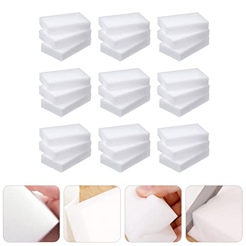 EXCEART 100Pcs Sponge Eraser Eraser Sponge Multi- Functional Scrubber Foam Cleaning Pads for Bathtub