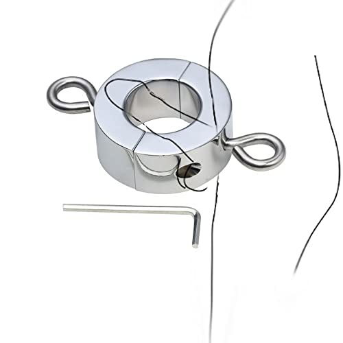 Wenky Once CockRinge en métal en Acier Inoxydable - avec clé et vis - Homme Uniquement (M)