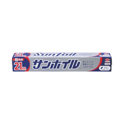 東洋アルミ アルミホイル 25cm×21m 大容量 日本製 グリーンアルミでCO2削減 紙刃分別不要 サンホイル SN062