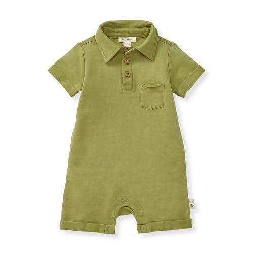 Burts Bees Baby Baby Boys Romper - Made with 100% Organic Cotton, One-Piece Outfit Boy Clothes for Sizes Newborn to 24 Months