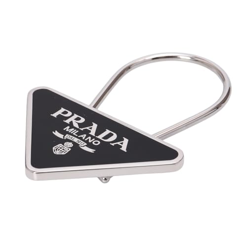 [Prada] [プラダ] キーホルダーチャーム メタルトライアングルロゴ 真鍮 ブラック 2PS063 66A F0002 [並行輸入品]