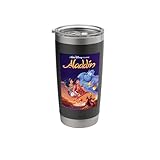 Disney Aladdin 90s Disney Movie VHS Cover Retro Stainless Steel Insulated Tumbler