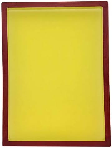MELDIKISO 6Pcs 23" x 31" Aluminum Screen Printing Screens 305 Yellow Mesh Count (Tubing:1.5"x 1.5")