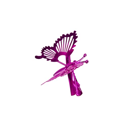 Pinzas para cabello mariposa 3D metal oro set 6 miniatura 3
