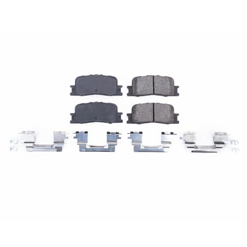 Image of PowerStop Front Brake Pads for Lexus ES300 2002-03 |ES330 2004-06 |Toyota Camry 2005-06 - Z17 Ceramic Brake Pads with Installation Hardware, 17-906