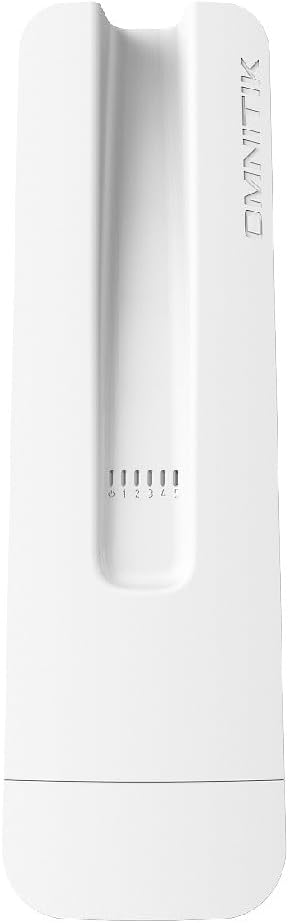 Mikrotik OmniTik 5 PoE ac RBOmniTikPG-5HacD 5GHz Access Point with 5 Gigabit Ports and 2 Integrated 7.5dBi 5GHz Omni Antennas