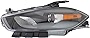 Evan-Fischer Headlight Assembly Compatible with 2013-2015 Dodge Dart Halogen Black Interior Driver Side