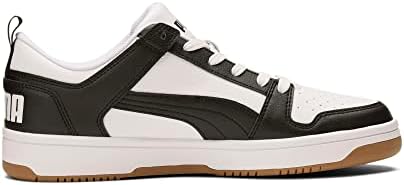 PUMA Men's REBOUND LAYUP LOW Sneaker, Puma White-Puma Black, 11 | Image 4