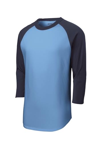 Sport-Tek Unisex Colorblock Raglan Jersey | Camiseta de manga larga para entrenamiento para hombre y mujer, ropa liviana para gimnasio miniatura 3