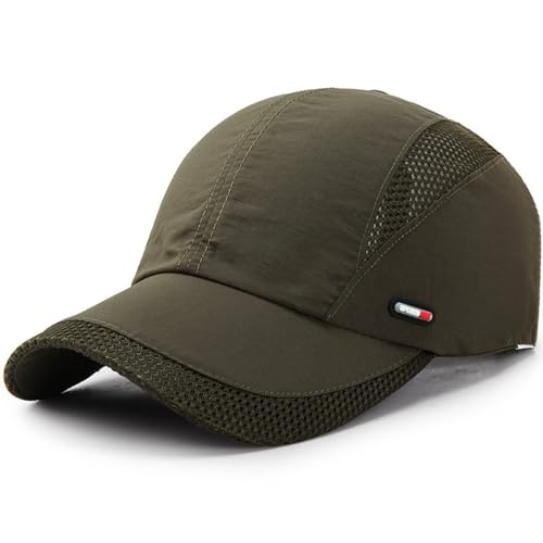 Image of Quick Dry Fit Baseball Cap - Water Repellent Sun Hat for Fishing, Running, Hiking, Golf, Surfing, Sailing, Boating
