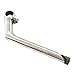 Bike Stem Gooseneck Handle Bar Stem 22.2mm 30° Rises Aluminum Alloy for Bicycle Cruiser Bikes Comfort Bikes, Silver