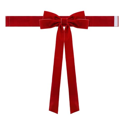 Retenciones Para Cortinas - Alzapaños Para Cortinas Con Lazo Decorativo Rojo, Navideño Moderno Para El Hogar Para Un Aspecto Festivo Elegante | Perfecto Para Baño, Cocina, Dormitorio, Sala De E