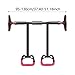 Tdoutop Bar with Gymnastics Rings, Indoor Nonslip Exercise Door Horizontal Bar for Kids and Adults, Easy to Install, 95cm to 135cm
