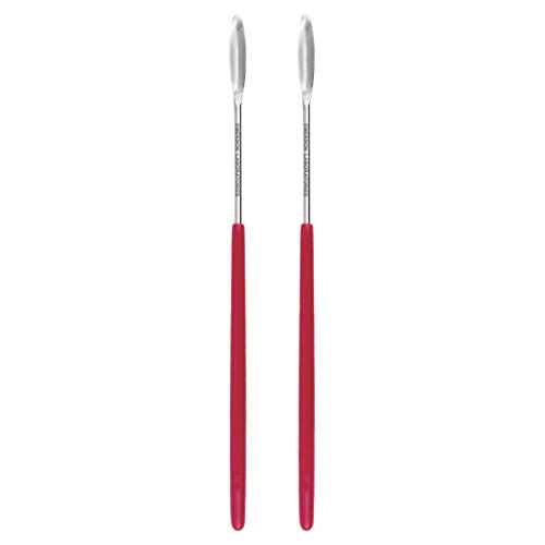 Emerson Labs Mini Spatula/Micro Spoon Pack of 2 for Accurate Gel Capsule Filling at Milligram Scale - Capsule Filling Machine Alternative Pill Filler Tool Fits Veggie Cap Sizes #000 00 0 1 2 3 4