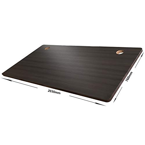 Vwindesk Wooden Material 80 Inch Mdf Desktop Or Tabletop Only, Matching With Electric Adjustable Standing Desk Frame,With 80Mm Gromment Holes,Graphite Color(80" X 30" X 1") #TOP5
