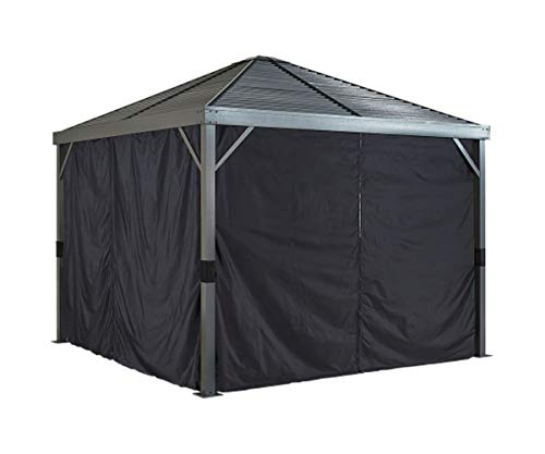 Sojag Accessories Set of 4 8' x 8' Curtains for Sanibel Outdoor Gazebo