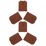 Homoyoyo 6 Stück 6 Stück Pu Leder Schutzhülle für Sicherheitsrasierer Braunes Reiseetui für Rasierköpfe Kratzfester Klingenschutz und Aufbewahrung für Herrenrasierer