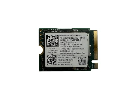 Lite-On SSSTC SSD 256GB M.2 2230 30mm NVMe PCIe 4.0 Gen3 x4 CL1-3D256-Q11 Solid State Drive for Surface Pro Steam Deck Dell HP Lenovo Laptop Ultrabook Tablet