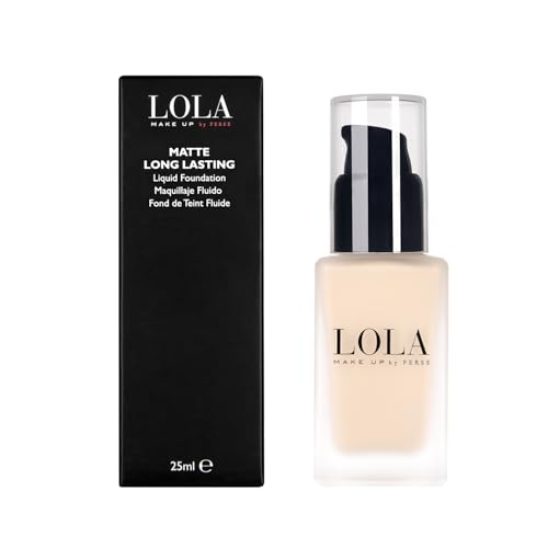 Image of LOLA Make Up by Perse Matte Long-Lasting Liquid Foundation – Full Coverage, Buildable Matte Finish, Oil-Absorbing, Shine-Free, Long-Lasting – Paraben-Free, Vegan, Cruelty-Free – [B041- Light]