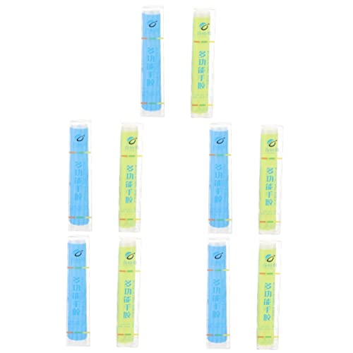 INOOMP-4-Stueck-Silikon-Griffhuelle-Tennisschlaeger-Grip-Tennis-Overgrips-Angelrutenhuelle-Praktische-Silikonhuelle-Schrumpffolie-Mallet-Wrap-Protector-Silikagel-Badminton-Griff-Griptape