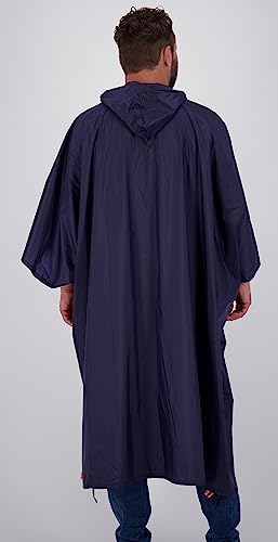 Poncho Cornwall homme imperméable vêtement de pluie léger avec capuche - 4