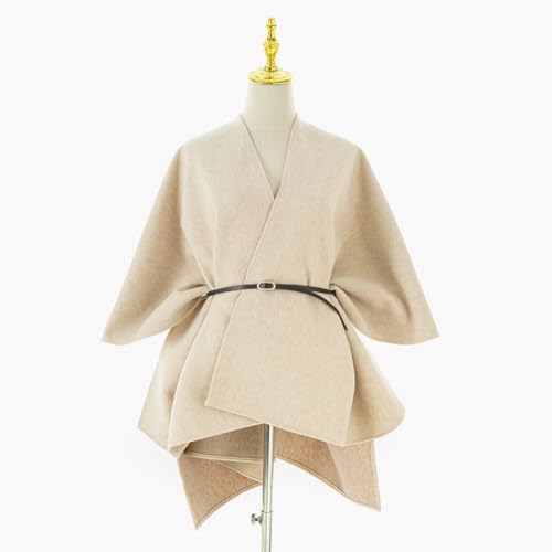 Women's Warm Cashmere-like Knit Shawl Wraps Front Poncho Knitted Sweater Wrap Poncho Cape Long Blanket Cardigan 20254