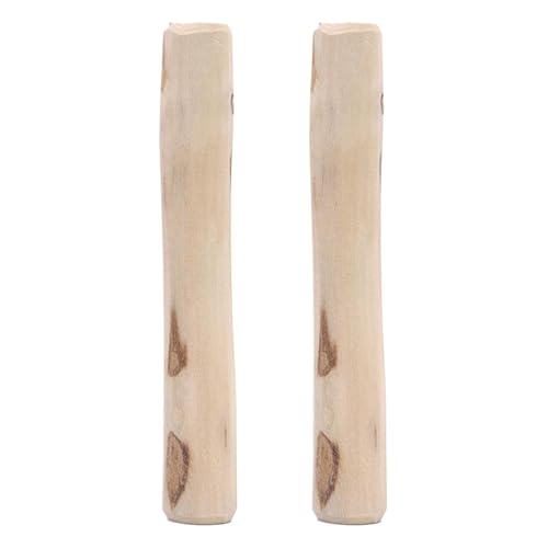 Holz- Hundeknochenstab- Natürlicher Hundeknochenstab, Schweres, Langlebiges Leckerli | 2 X Kauspielzeug Aus Holz Für Aggressive Kauer, Fördert Bewegung, Bereichert Das Zahnen Und Sorgt Dafür, Dass Hun