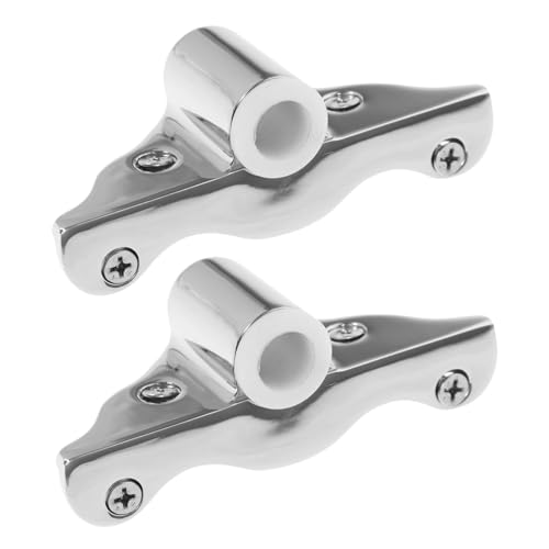 KESYOO 2個ステンレス製船用?架套筒支架 カヤックアクセサリー ボートパドルホルダー 固定用オールロックベース 独木舟 救命艇対応マリン