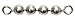 Brad's Killer Fishing Gear Chain Swivels-Pack of 50 (Black, 1/8-Inch 4 Bead)